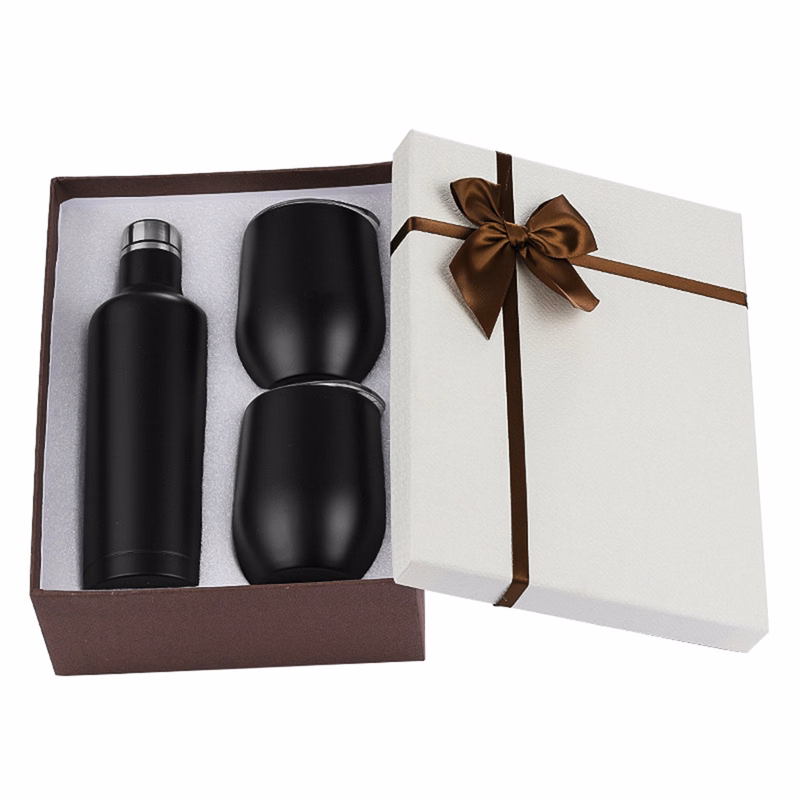 12Oz Stainless Steel Wine Glass In Gift Box