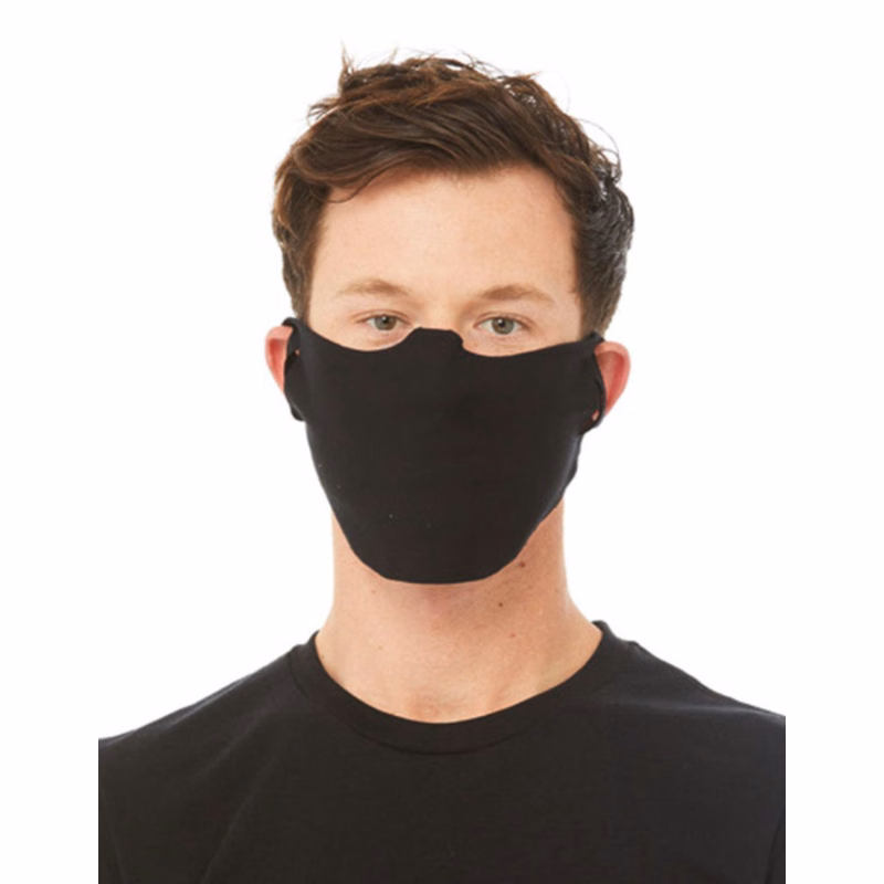 Blank Black Bella+Canvas Single-Ply Daily Face Cover