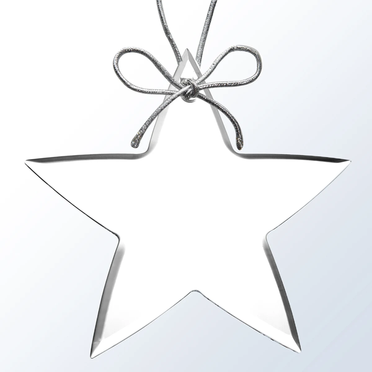 Acrylic Ornament with Silver String - Star 1