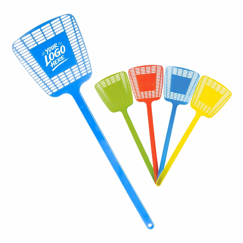 15.75-Inch Plastic Fly Swatter with Long Handle for Home