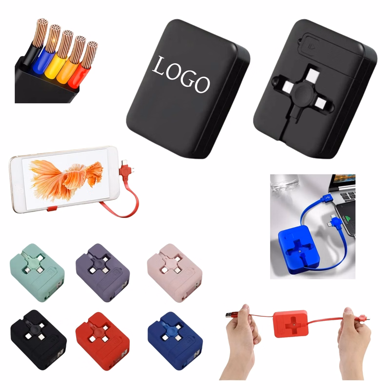 3 in 1 Charging Cable Retractable Roll