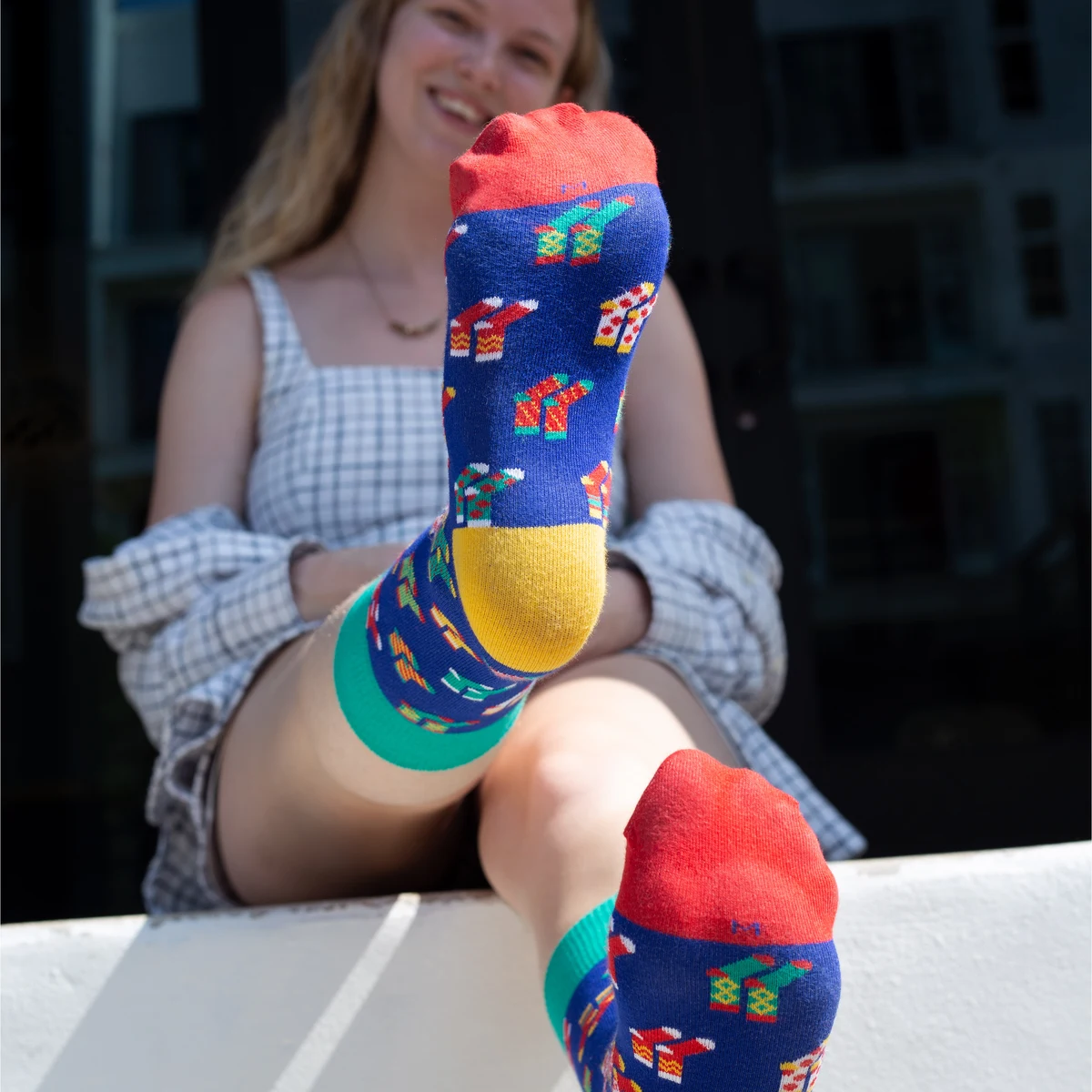Crew Carnival Socks - Festive Footwear for Colorful Celebrations - American Made 1
