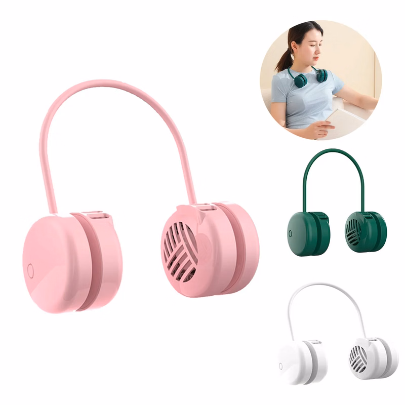 Portable USB Hanging Neck Fan