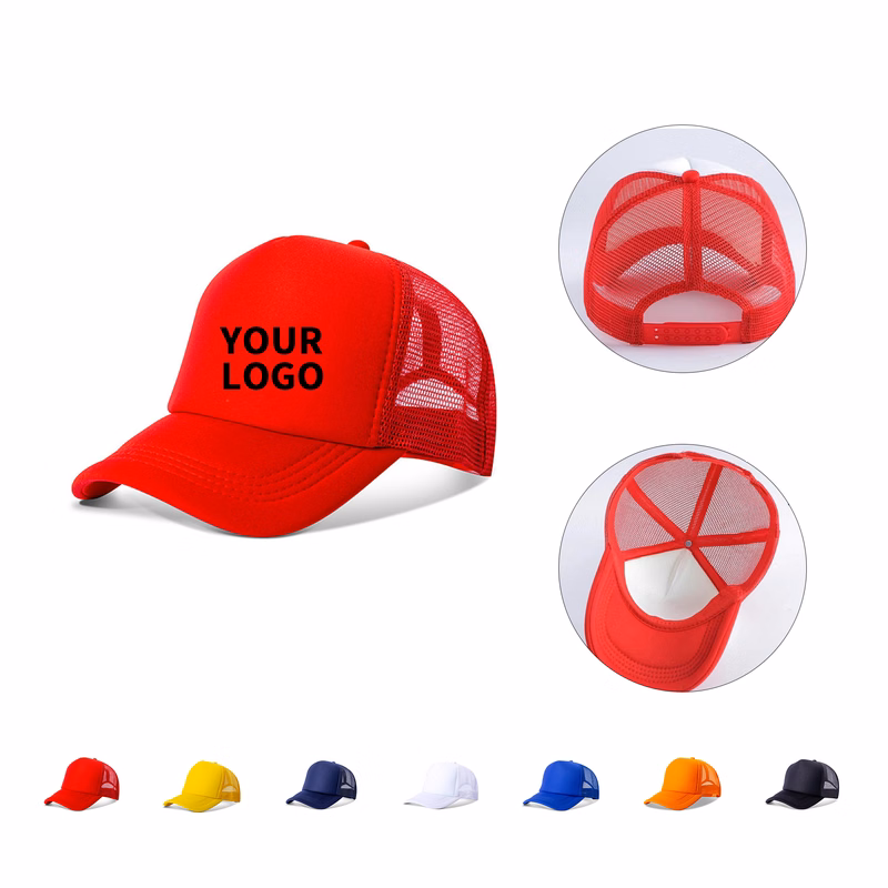Mesh Snapback Trucker Hat Adjustable Size