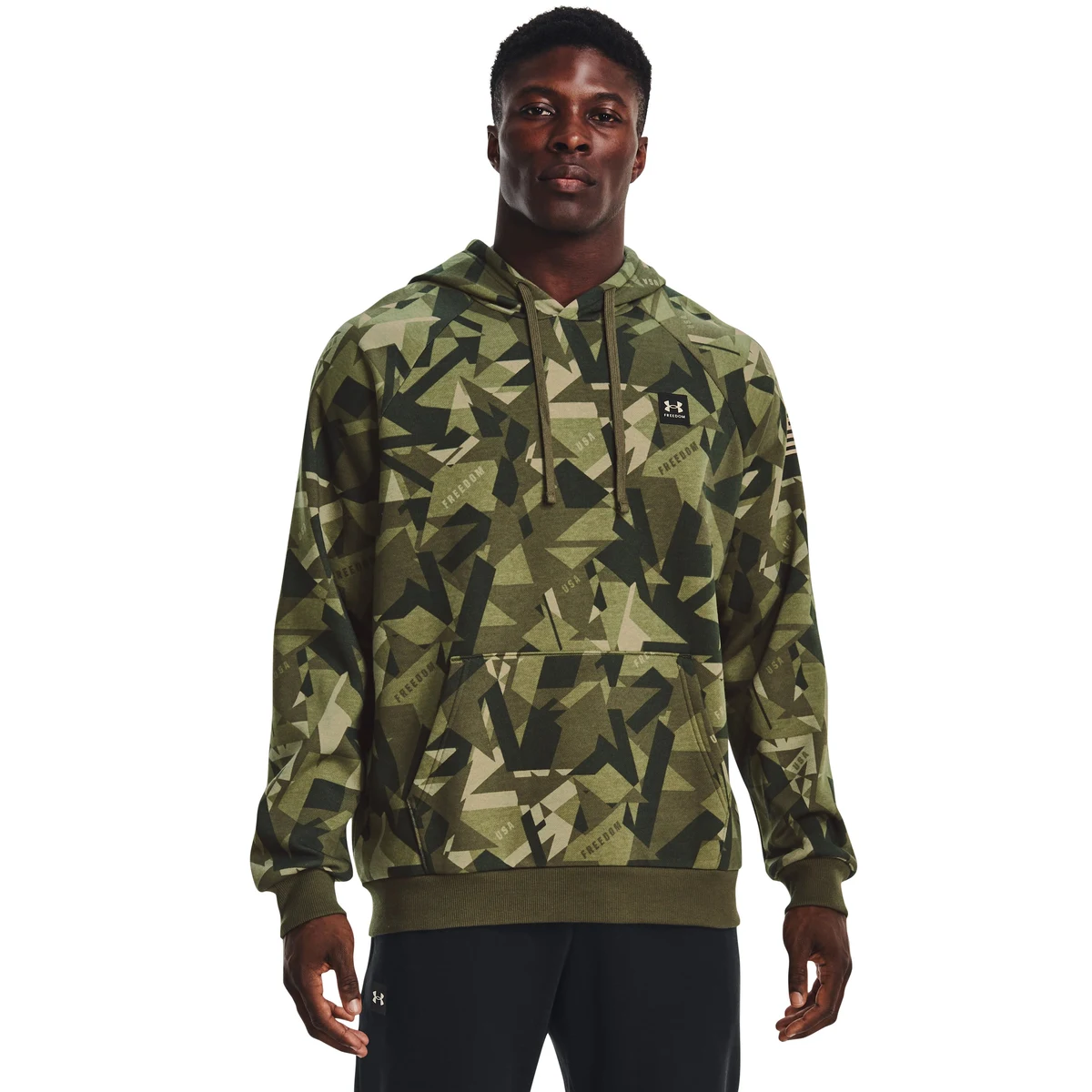 Men's UA Freedom Rival Fleece Amp Hoodie, custom hoodie or sweatshirt with logo imprint 1