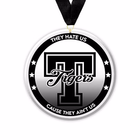 Acrylic Circle Medallions: Tigers 3" Size, .25"