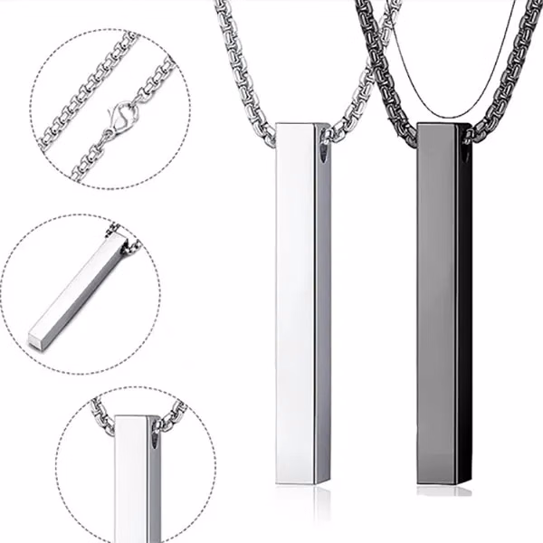 Long Pillar Projection Necklace
