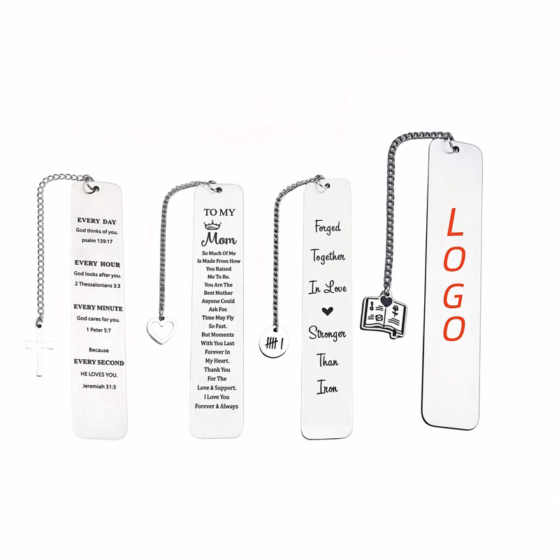 Stainless Steel Bookmarks - Durable Metal Page Markers