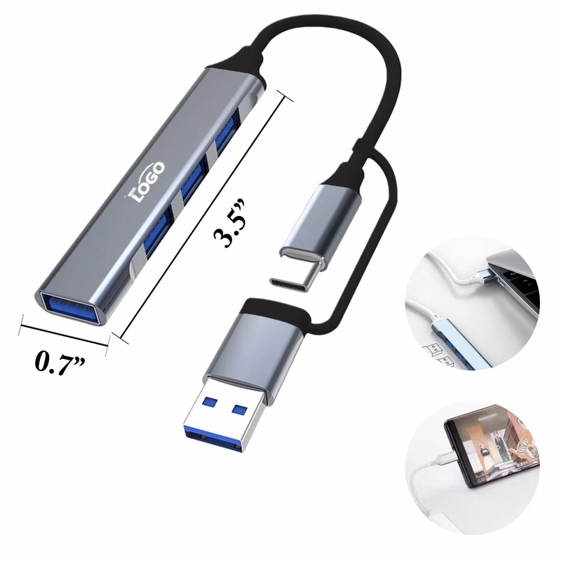 MOQ50 Dual Port USB Connector for Mouse Keyboard Card Reader