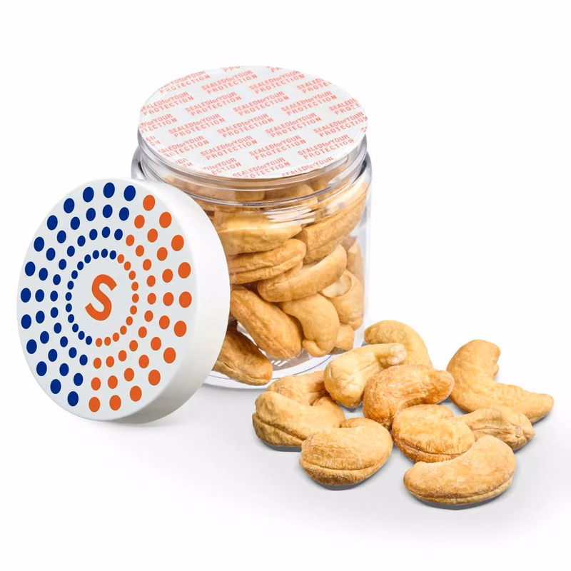 4 OZ JAR OF ROASTED CASHEWS