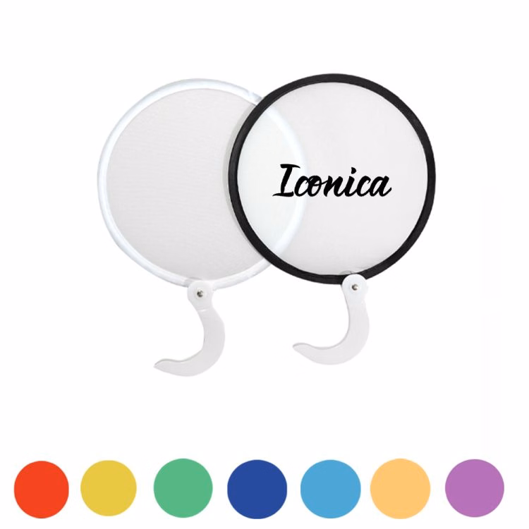 Round Handheld Folding Fan