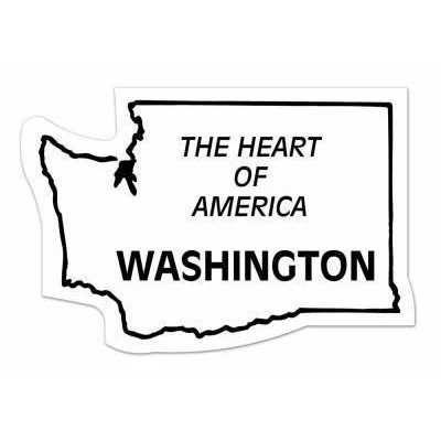 Washington State Shape Magnet - Full Color 1