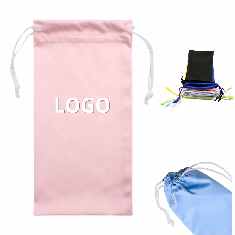 Microfiber Drawstring Glasses Pouch