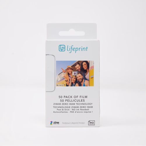 Lifeprint Photo Paper - Sticky Back 50-Pack, for 2x3 printer