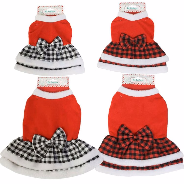 Christmas Pet Dress Costumes Assorted