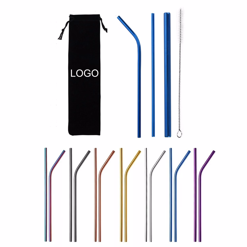 Colorful Stainless Steel Straw Set