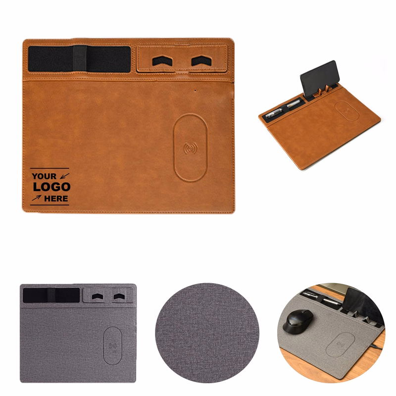 15W Wireless Charging Mouse Pad With Phone Holder