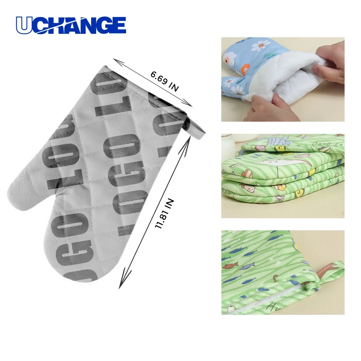 Full Color Oven Glove for Baking and Cooking Use 1
