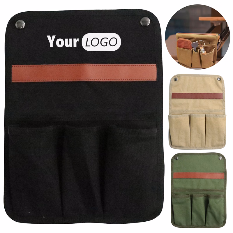 Canvas Multi Functional Chair Armrest Hanging Bag