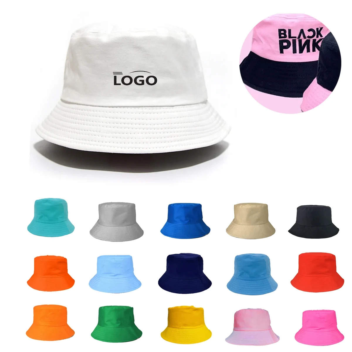 MOQ50 Stylish Sun Bucket Hat 1