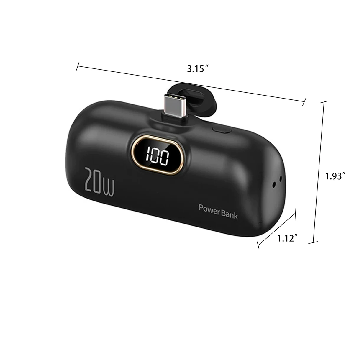 3000mA Mini Capsule Plastic Charge Power Bank 1