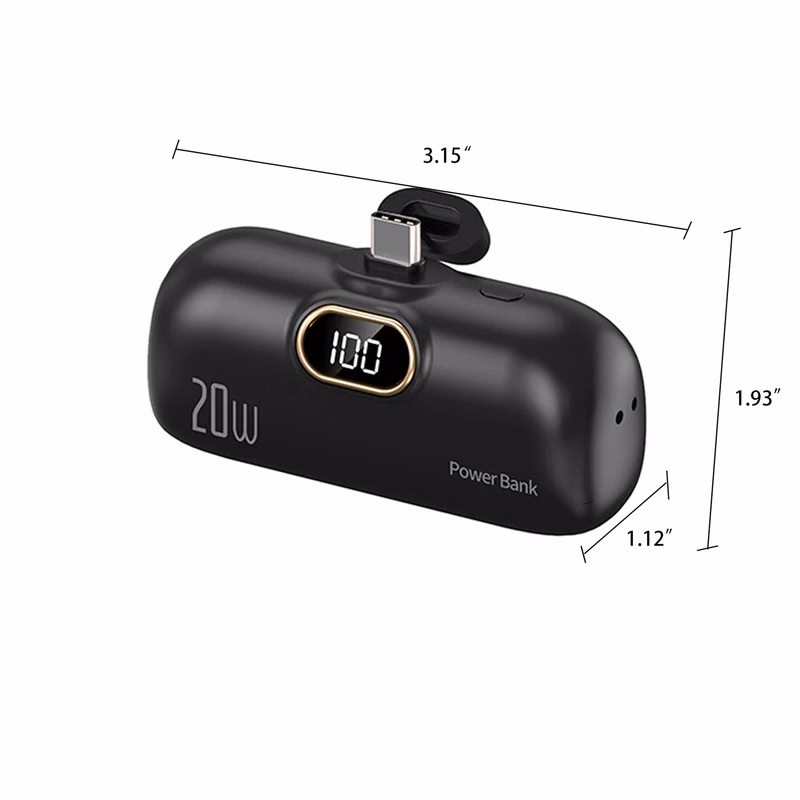 3000mA Mini Capsule Plastic Charge Power Bank