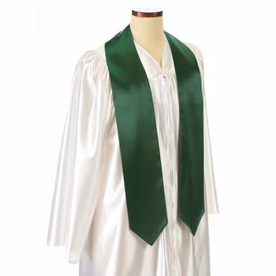 60" Kelly Green Custom Graduation Stole