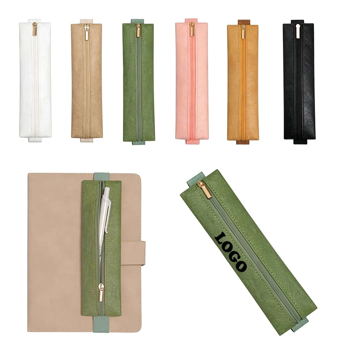 MOQ 20 Piece Portable Elastic Buckle Pencil Case 1