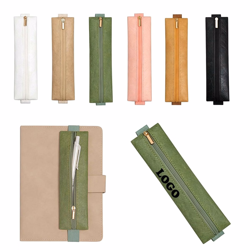 MOQ 20 Piece Portable Elastic Buckle Pencil Case