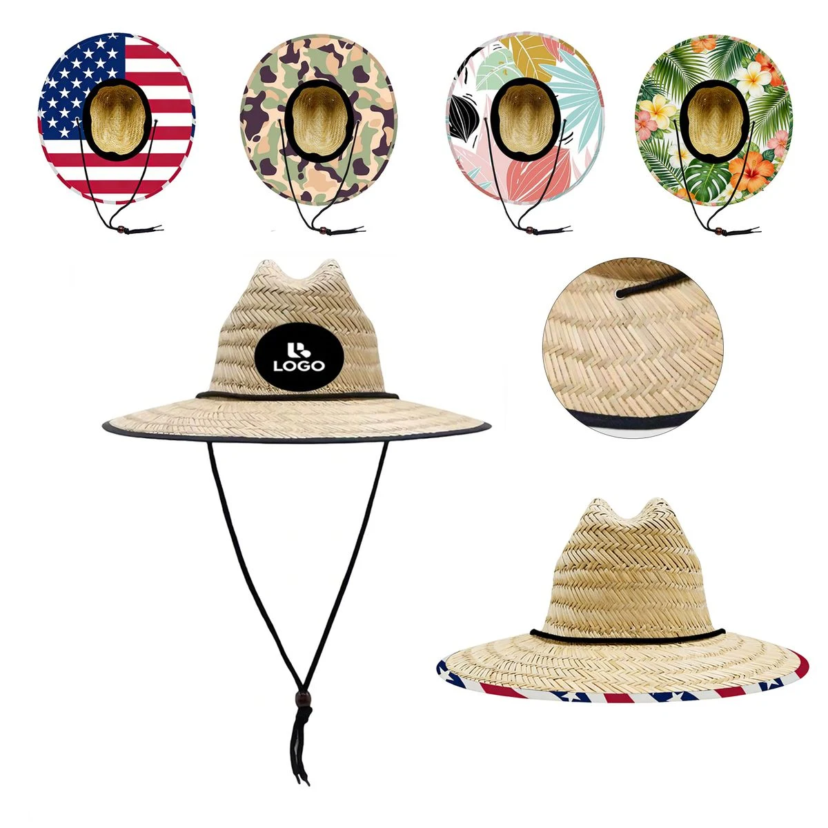 Breathable Lightweight Outdoor Straw Hat 1