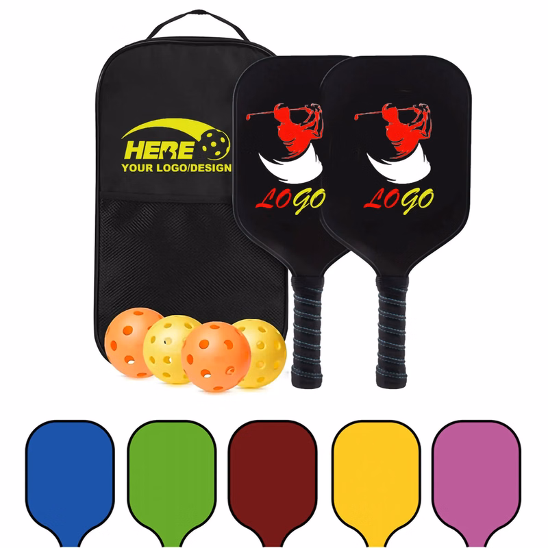 Premium Pickle Ball Paddles Set of 2 Racket Carrying Bag