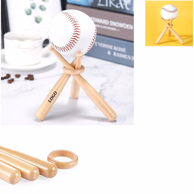 Wooden Baseball Stand Holders