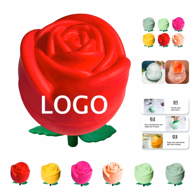 Silicone Whisky Ice Ball Mold & Rose Shape Cube Maker