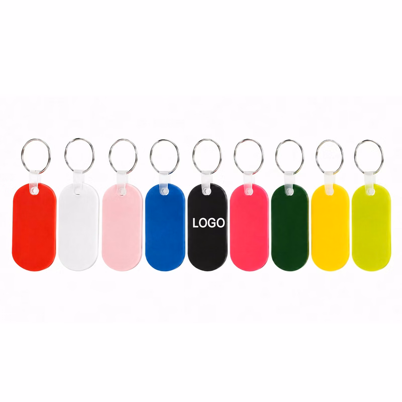 Rounded Rectangle ABS Keychain
