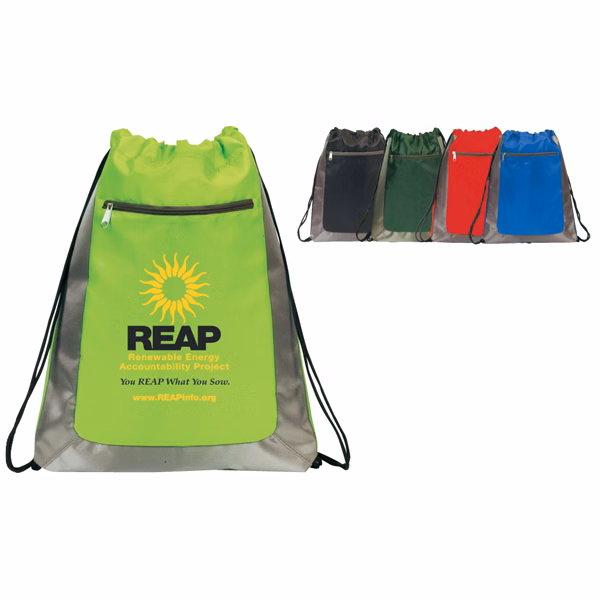 Deluxe Drawstring Backpack CUSTOM OVERSEAS