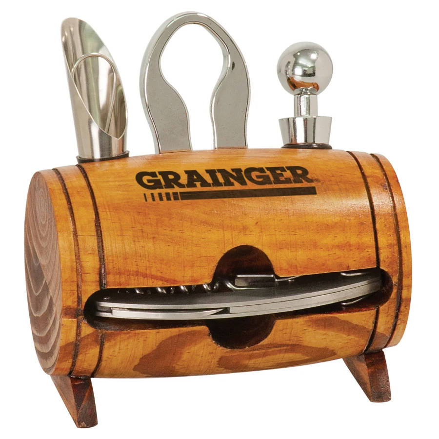 Barrel 4-Piece Wine Tool Set 1