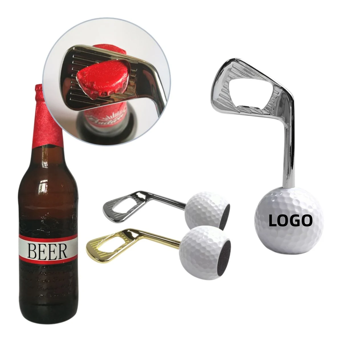 Zinc Alloy Golf Club Bottle Opener 1