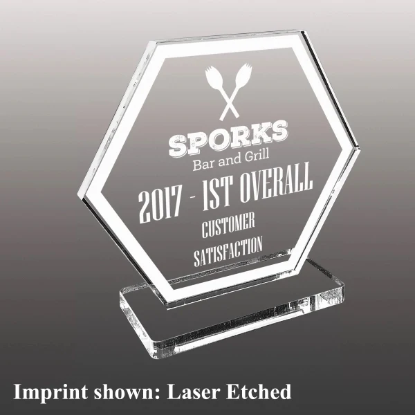Stock Acrylic Award - Laser Etched 1