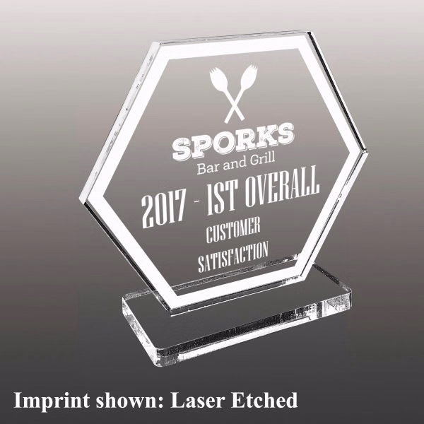 Stock Acrylic Award - Laser Etched