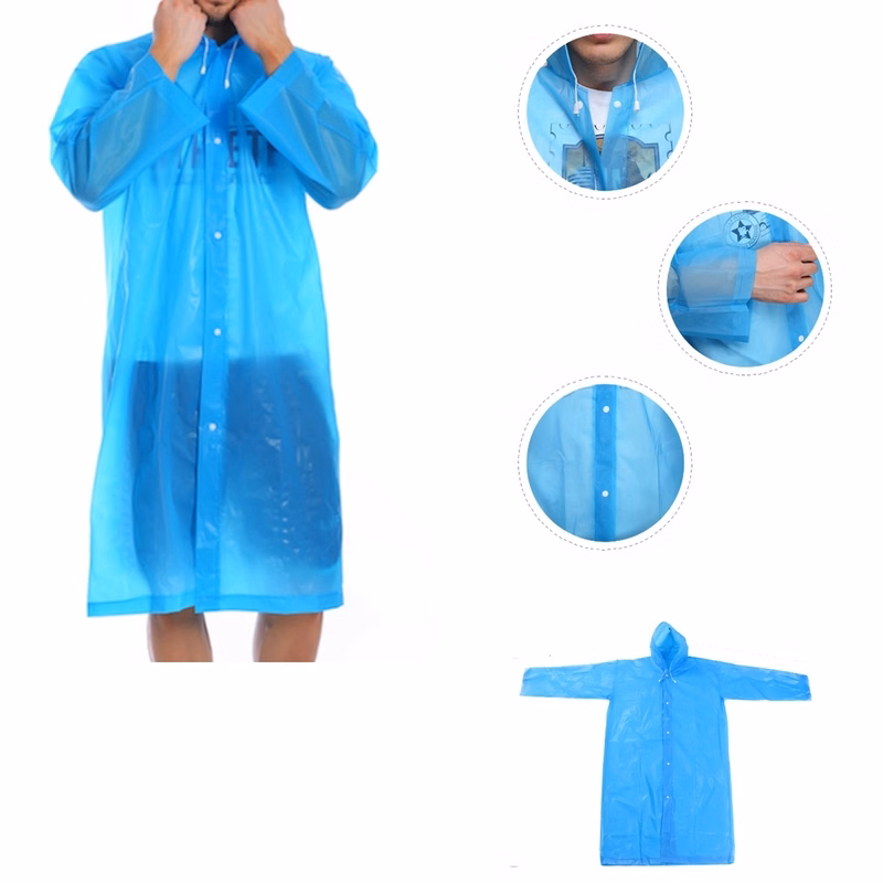 EVA Rain Poncho With Sleeve MOQ 50PCS