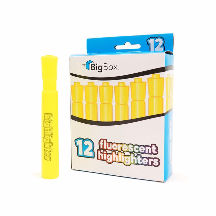 BigBox Highlighters Yellow