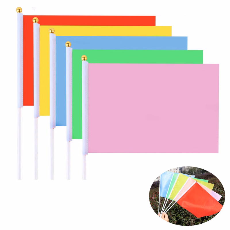1ply Polyester Hand Held Flags