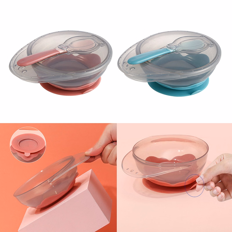 Magic Suckered Bowl With Spoon For Baby