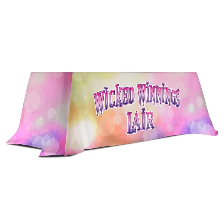 Table Throw, Full-Color Dye-Sublimation, table runner Sewing - Table Cover - 6 ft 1