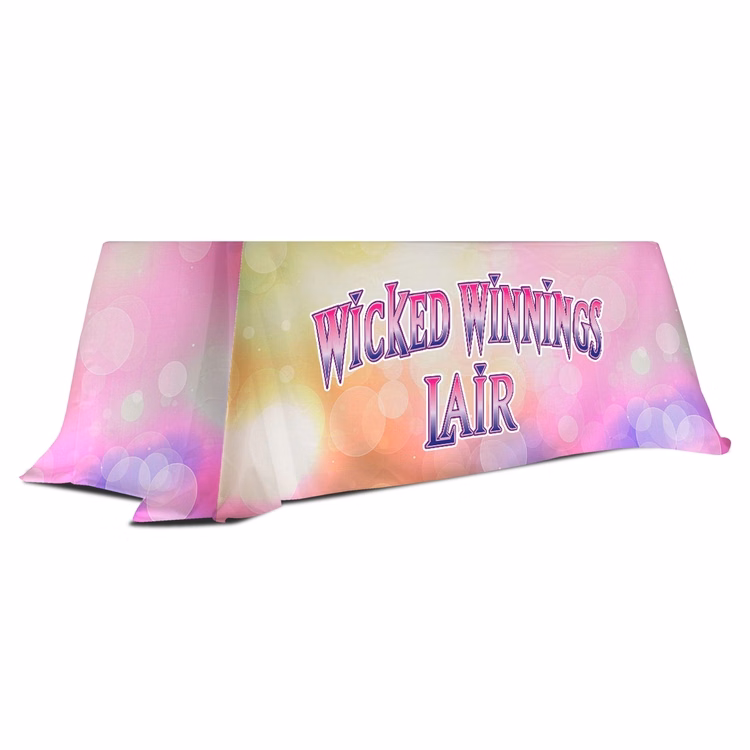 Table Throw, Full-Color Dye-Sublimation, table runner Sewing - Table Cover - 6 ft