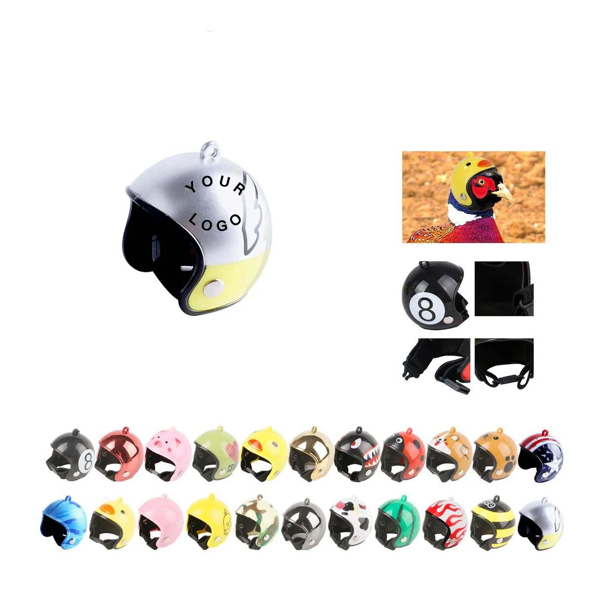Adjustable Chicken Helmet for Poultry Enthusiasts 1
