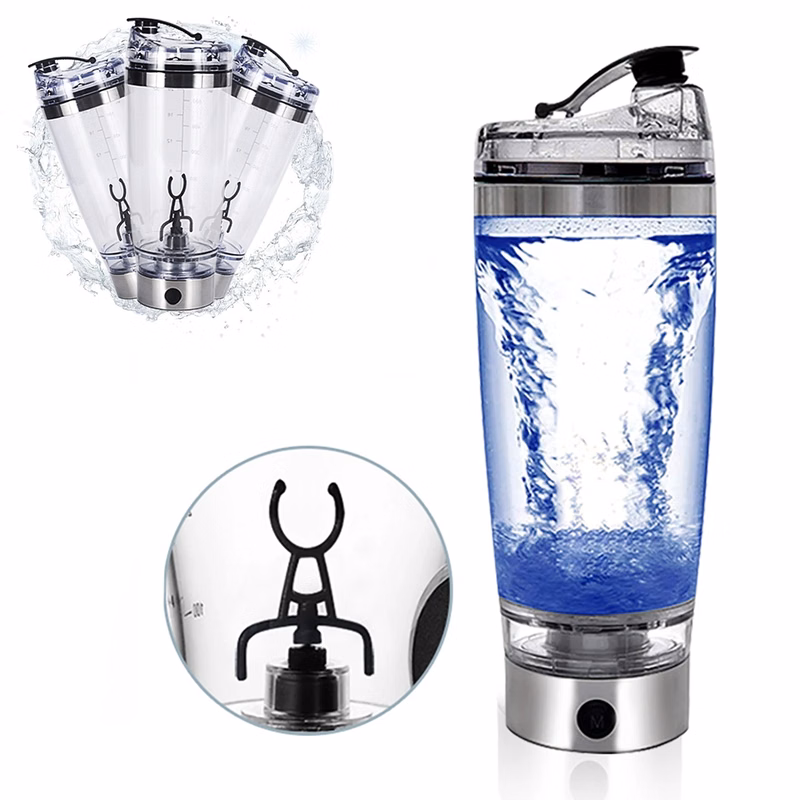 Premium Electric Protein Shaker Bottle Portable Mixer Cup