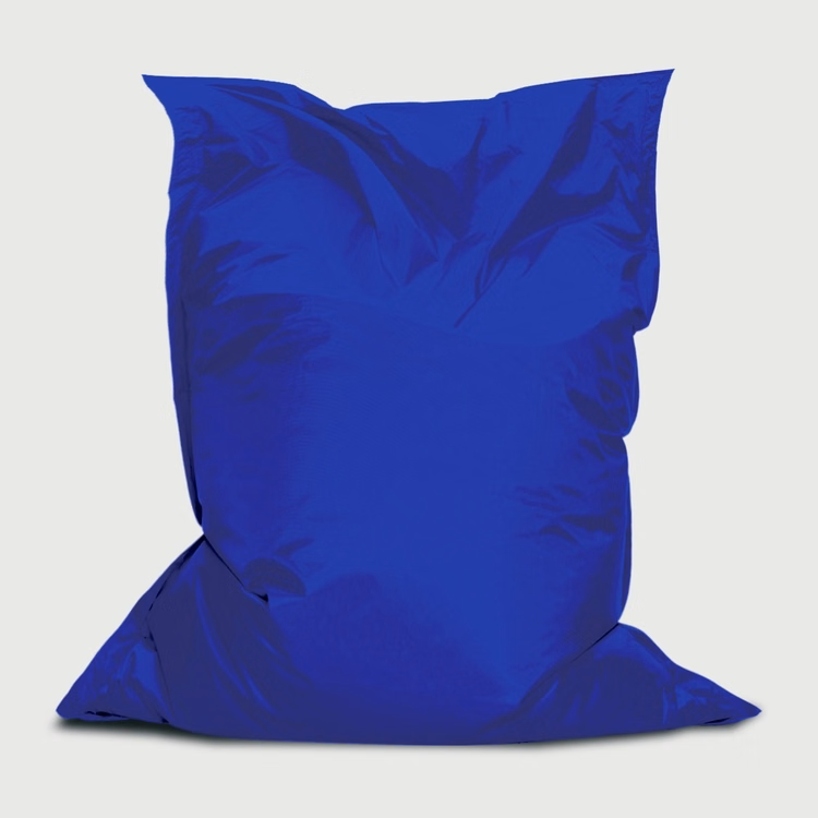 Branded Bean™ Bag Chair, Stock Blue with Ultimate Pebbles Chair - 4.4'W x 5'H