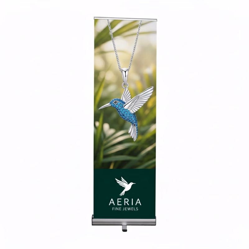 Standard Retractable Banner Stand Kit, Vinyl, 24" x 73"