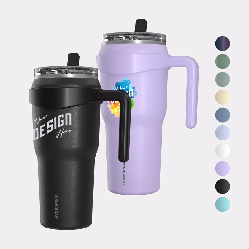 40 oz Hydrapeak® Stainless Steel Insulated Roadster Tumbler w/ Straw Lid